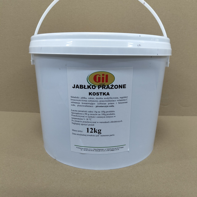 Jabłko prażone kostka